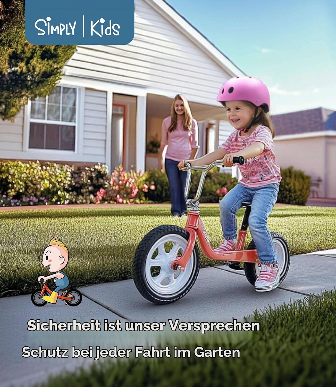 Kinderhelm Größe S in Rosa - 30% Rabatt