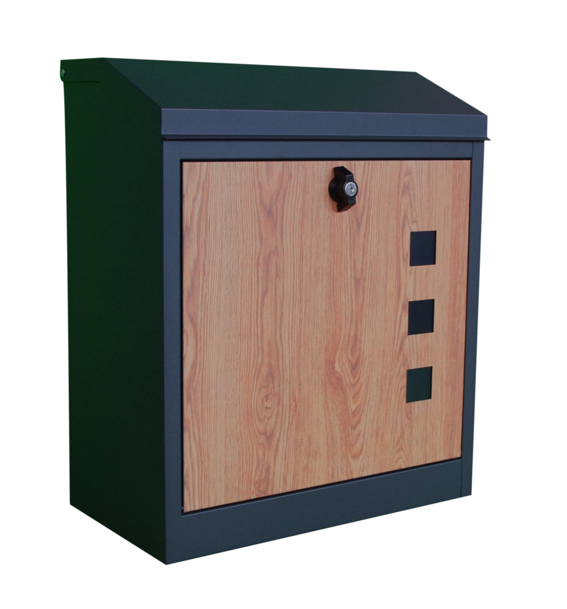 Viking Choice Paketbriefkasten 43x24x52cm Anthrazit Holzoptik - 38% Rabatt