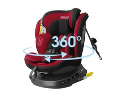 360° Kindersitz i-Size 40-150 cm mit ISOFIX, Rot - 34% Rabatt
