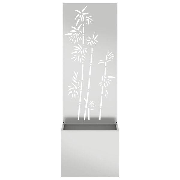 Vidaxl Garten-Pflanzkasten mit Sichtschutz, 50 x 140 cm, Silber - 40% Rabatt
