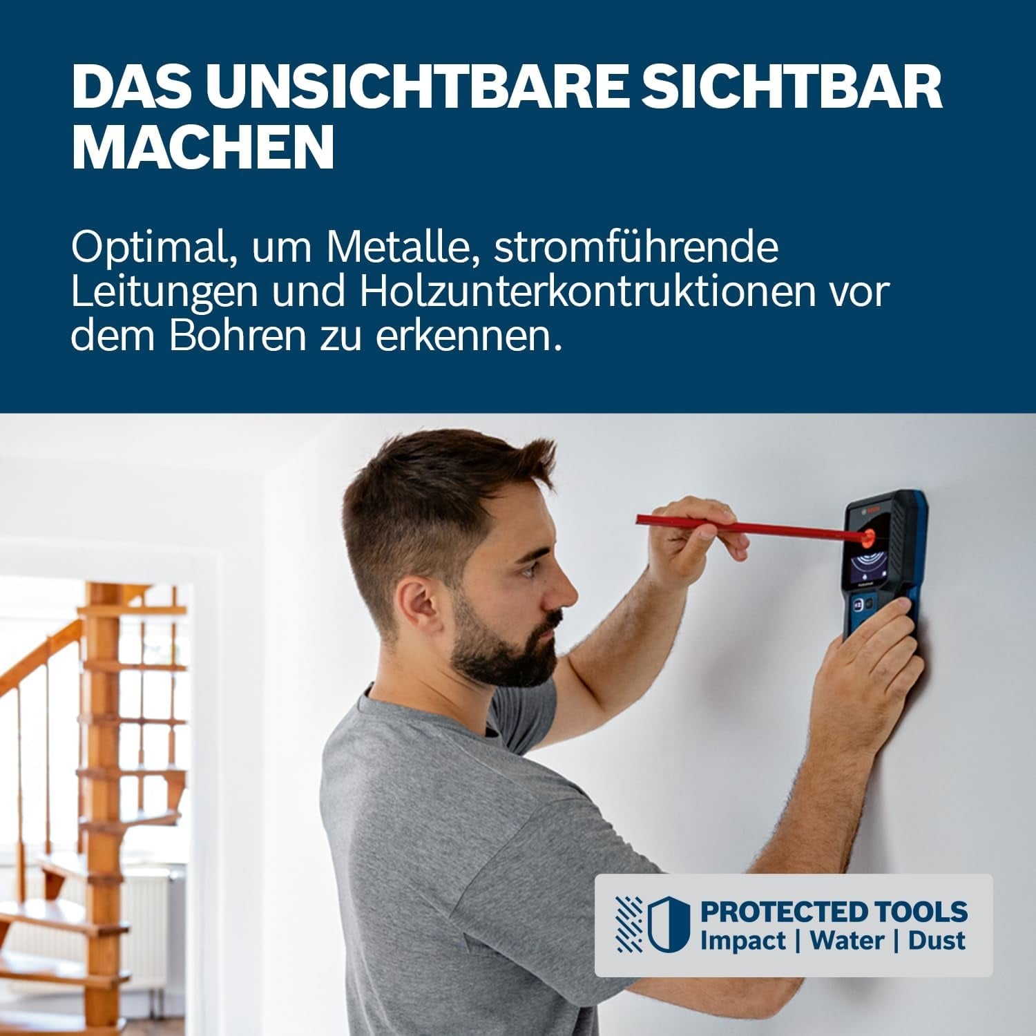 Wandscanner 120mm Ortungsgerät - 34% Rabatt auf Ausgepackt-Zustand