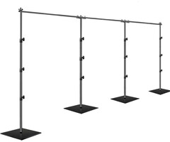 Profi-Hintergrundsystem 2,6m x 9m - Schwarz - 35% Rabatt