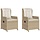 Verstellbarer Polyrattan Gartenstuhl 2er-Set - 30% Rabatt