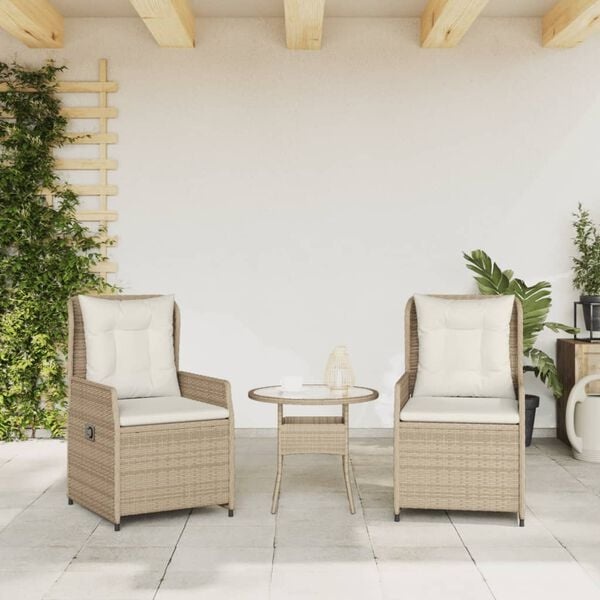 Verstellbarer Polyrattan Gartenstuhl 2er-Set - 30% Rabatt