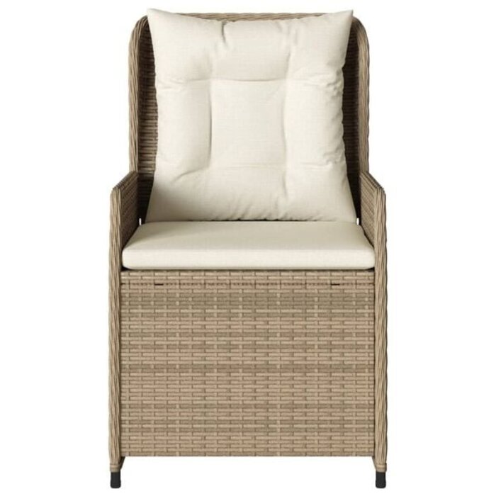 Verstellbarer Polyrattan Gartenstuhl 2er-Set - 30% Rabatt