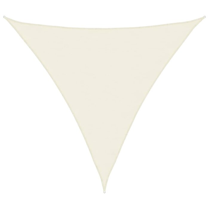 Dreieckiges Sonnensegel 3x3x3 m Creme - 31% Rabatt
