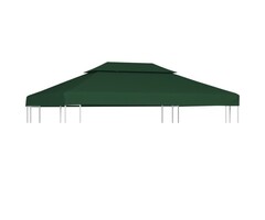 Vidaxl Ersatzdach Pavillon 3x4m Grün - 46% Rabatt