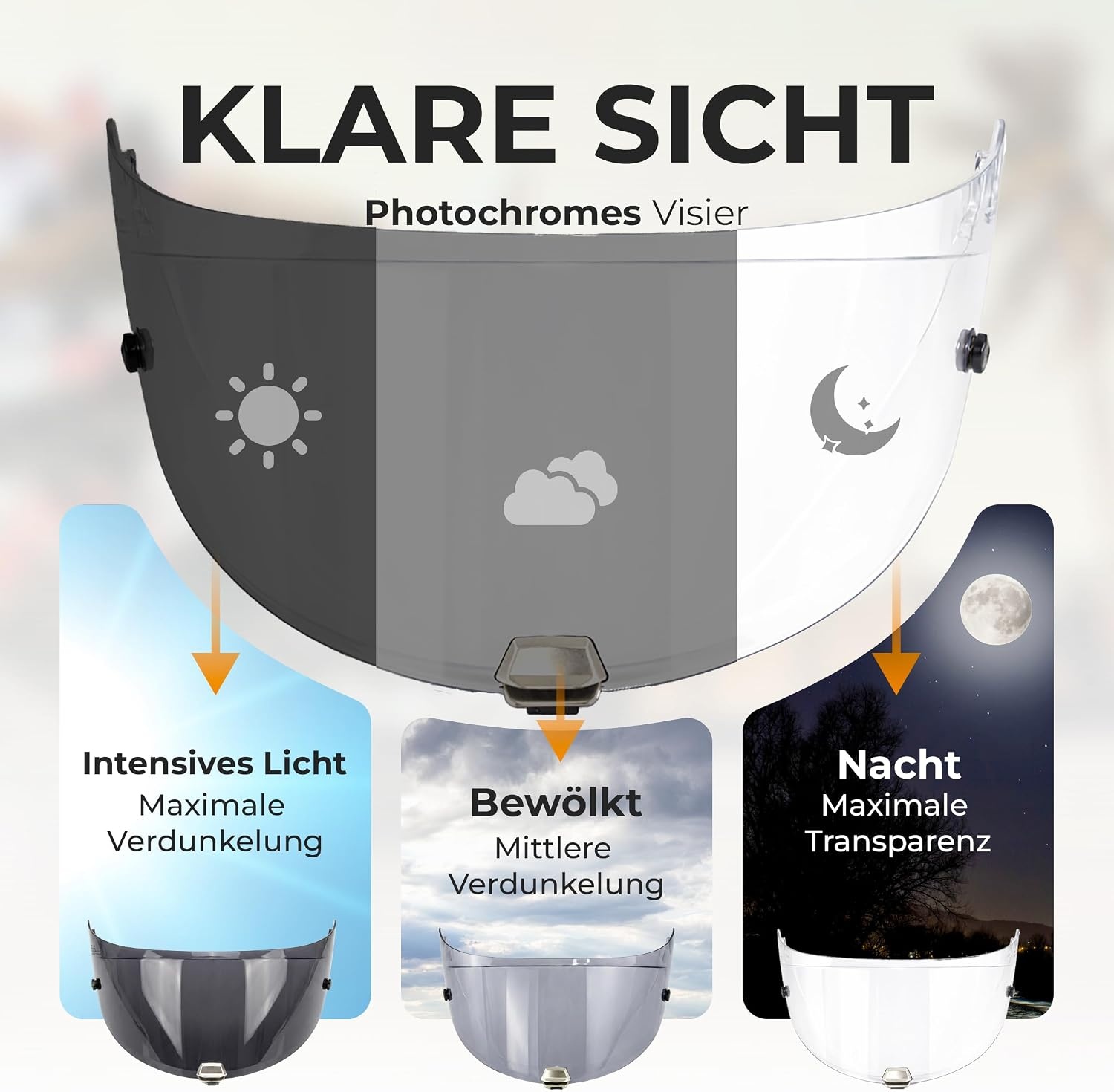 Fotochromes Visier für HJC RPHA 70 & 11 - HJ-26 - 33% Rabatt