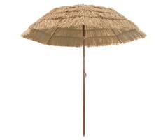 Vidaxl Hawaii-Sonnenschirm, rund, Naturfarben, 205 cm - 45% Rabatt