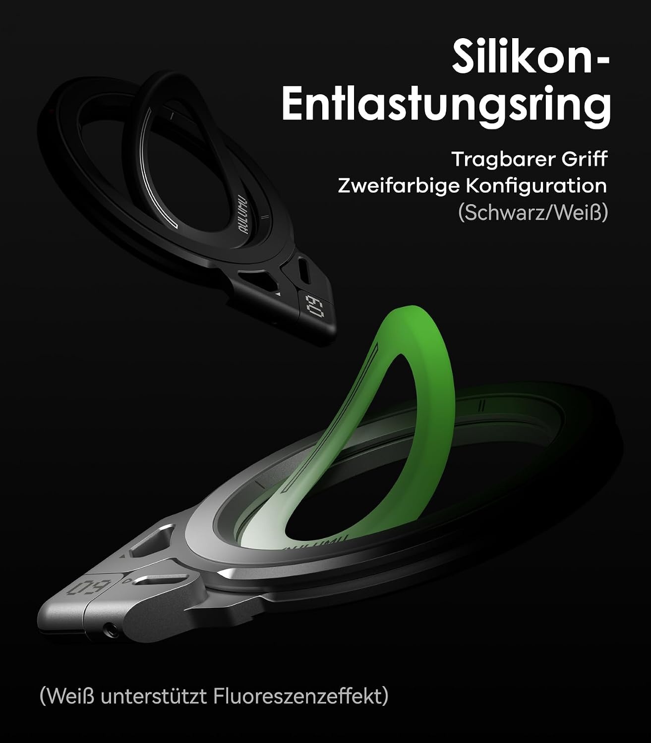 MagSafe Handy Ringhalter & Ständer - 32% Rabatt - Schwarz