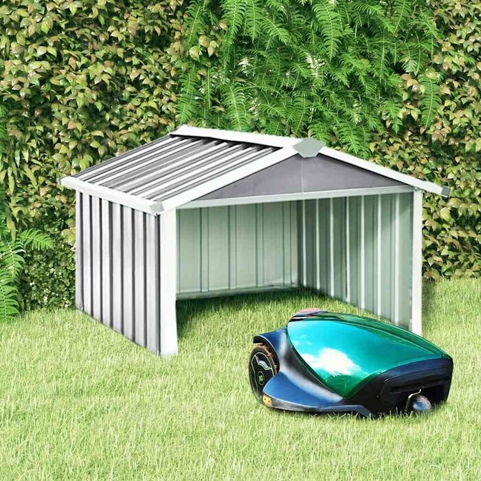Mähroboter-Garage 92x97x63 cm aus verzinktem Stahl - 34% Rabatt