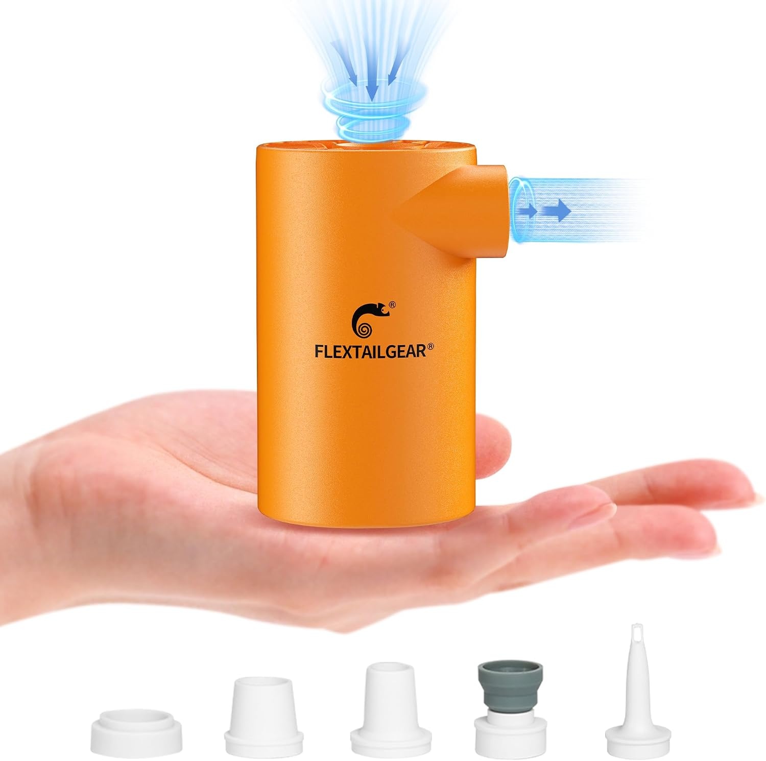 Elektrische Akku-Luftpumpe - 30% Rabatt - 250 l/min, inkl. 5 Aufsätze