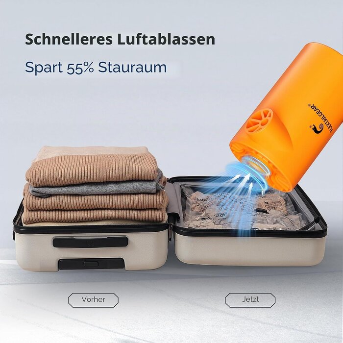 Elektrische Akku-Luftpumpe - 30% Rabatt - 250 l/min, inkl. 5 Aufsätze