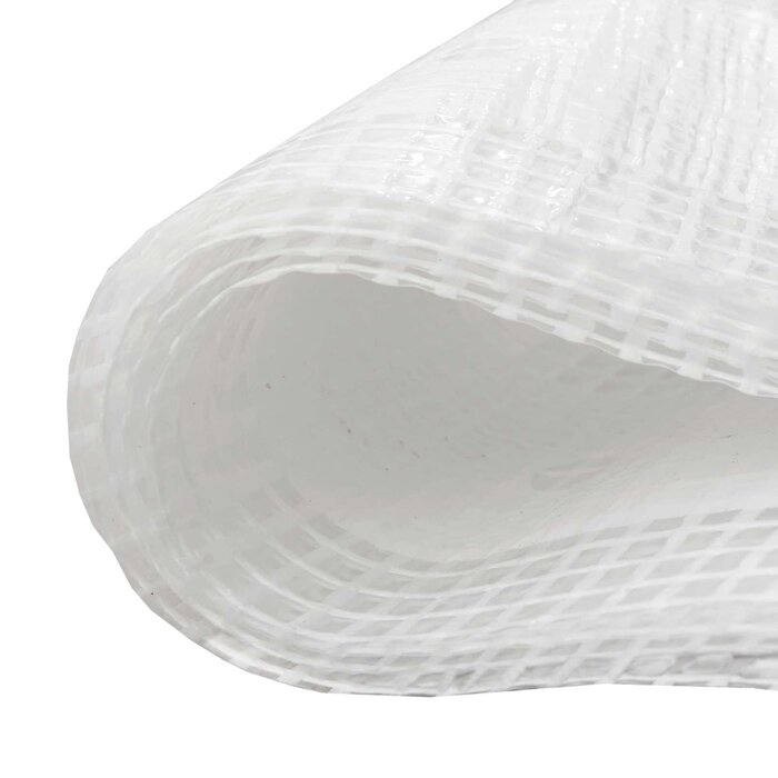 Gewebearmierte Gewebeplane 2 x 4 m weiß - 31% Rabatt