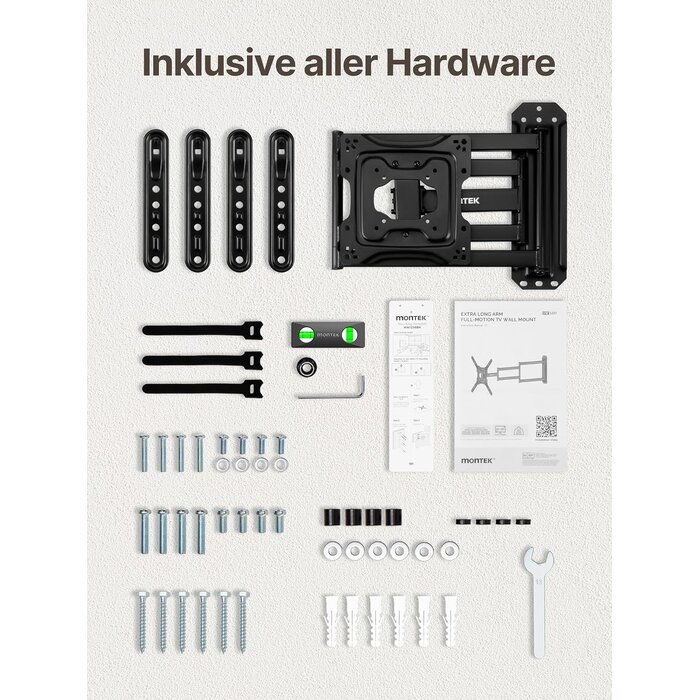 Extralange TV-Wandhalterung, 23-65 Zoll, schwenkbar, 34% Rabatt