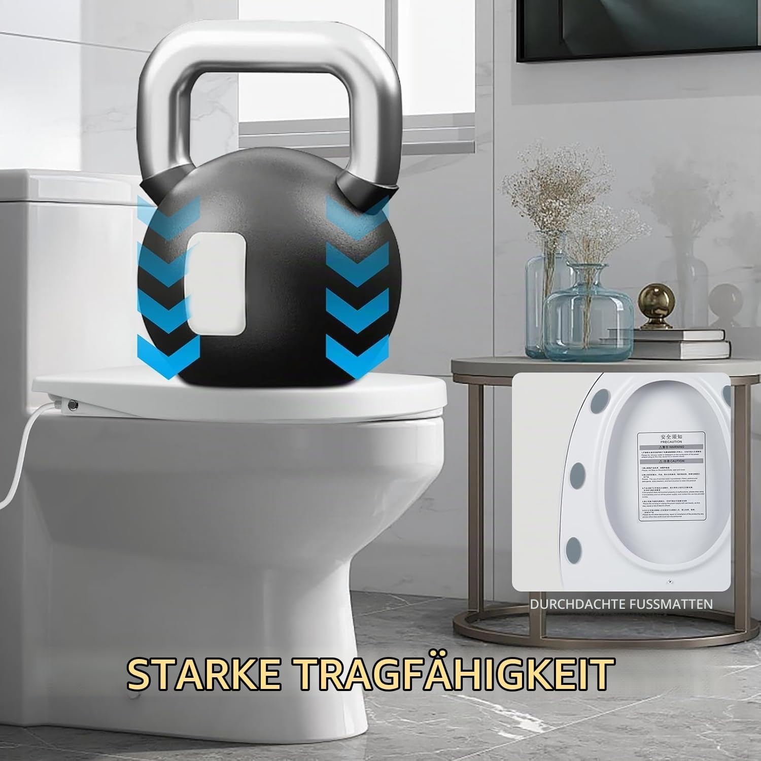 Intelligenter WC-Sitz mit Bidetfunktion V-Form - 33% Rabatt