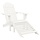 Hartholz Gartenstuhl mit Hocker Weiß - 34% Rabatt - Vintage Design