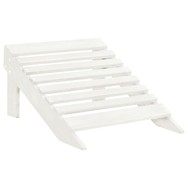 Hartholz Gartenstuhl mit Hocker Weiß - 34% Rabatt - Vintage Design