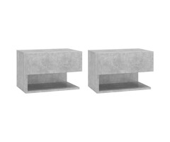 Vidaxl Wandnachtschrank 2er-Set Betongrau - 43% Rabatt