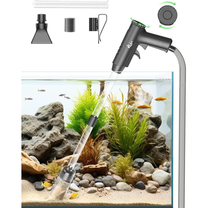 4-in-1 Aquarienreiniger Set - Verstellbarer Kiesreiniger - 30% Rabatt