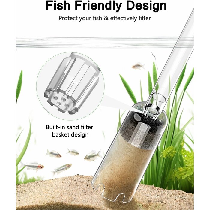 4-in-1 Aquarienreiniger Set - Verstellbarer Kiesreiniger - 30% Rabatt