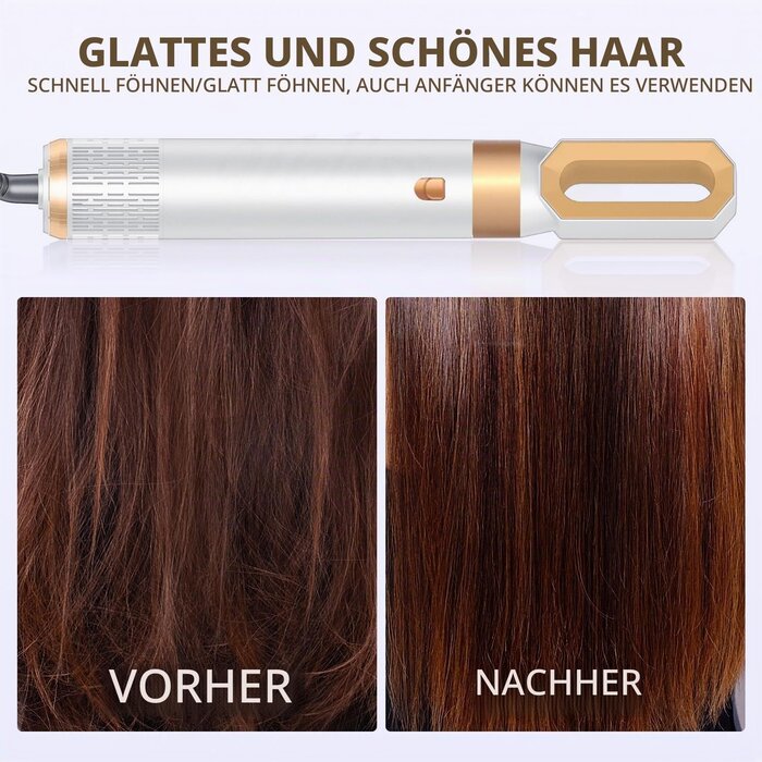 6-in-1 Warmluftbürste Haarstyling-Set - 1000W - 33% Rabatt