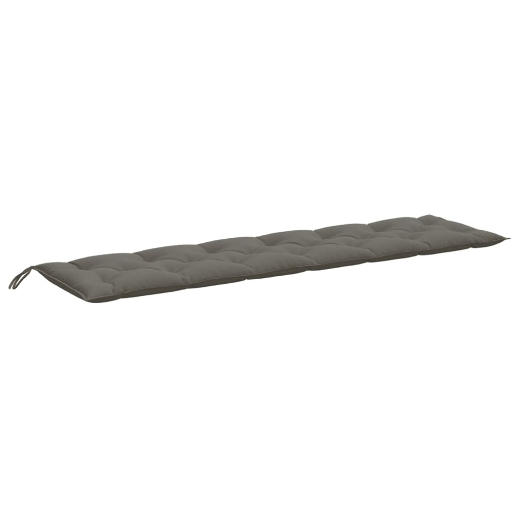 Gartenbankauflagen 2er-Set 200x50x7 cm Dunkelgrau - 34% Rabatt