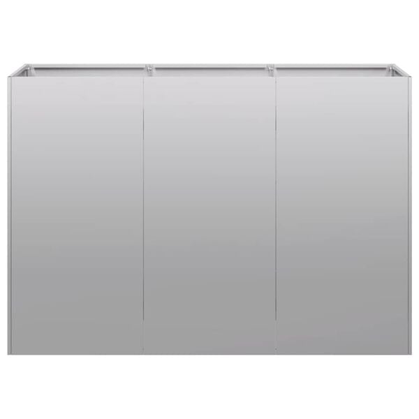Pflanzkasten verzinkter Stahl 120x40x80 cm - 34% Rabatt - Garten Hochbeet