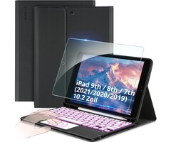 Tastaturhülle für iPad 10.2 Zoll, QWERTZ, Touchpad & Beleuchtung - 36% Rabatt