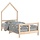 Kinderbett 80x160 cm Hausbett aus Kiefernholz - 34% Rabatt