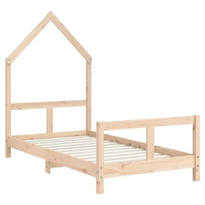 Kinderbett 80x160 cm Hausbett aus Kiefernholz - 34% Rabatt