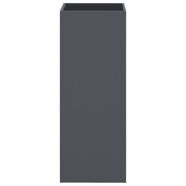Pflanzkübel aus Stahl 32x29x75 cm Anthrazit - 33% Rabatt