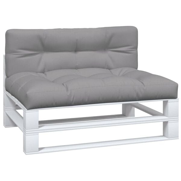 Palettenkissen Set 2-teilig Grau 120x80cm - 34% Rabatt - Ausgepackt