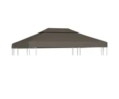 Vidaxl Ersatz-Pavillondach 4x3m Taupe - 45% Rabatt