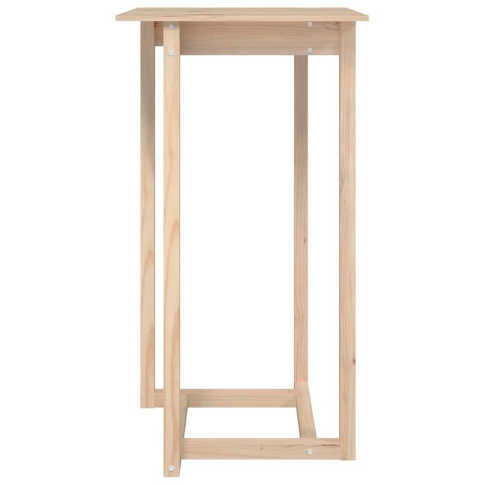 Bartisch aus massivem Kiefernholz 60x60x110 cm - 34% Rabatt