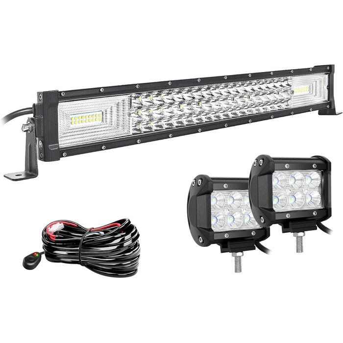 LED Lichtbalken & Arbeitsscheinwerfer Set 675W - 34% Rabatt - Offroad-Upgrade