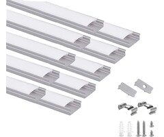LED Aluminium U-Profil Set 15m - 45% Rabatt - Inkl. Zubehör