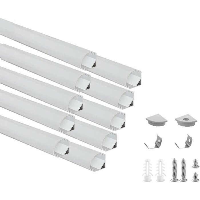 LED Aluminium U-Profil Set 15m inkl. Zubehör - 33% Rabatt