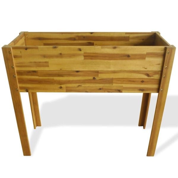 Hochbeet aus massivem Akazienholz 100x40x84cm - 34% Rabatt