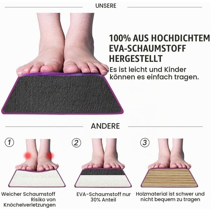 Klappbarer Schwebebalken 300 cm, Rosa - 34% Rabatt auf Retourenware