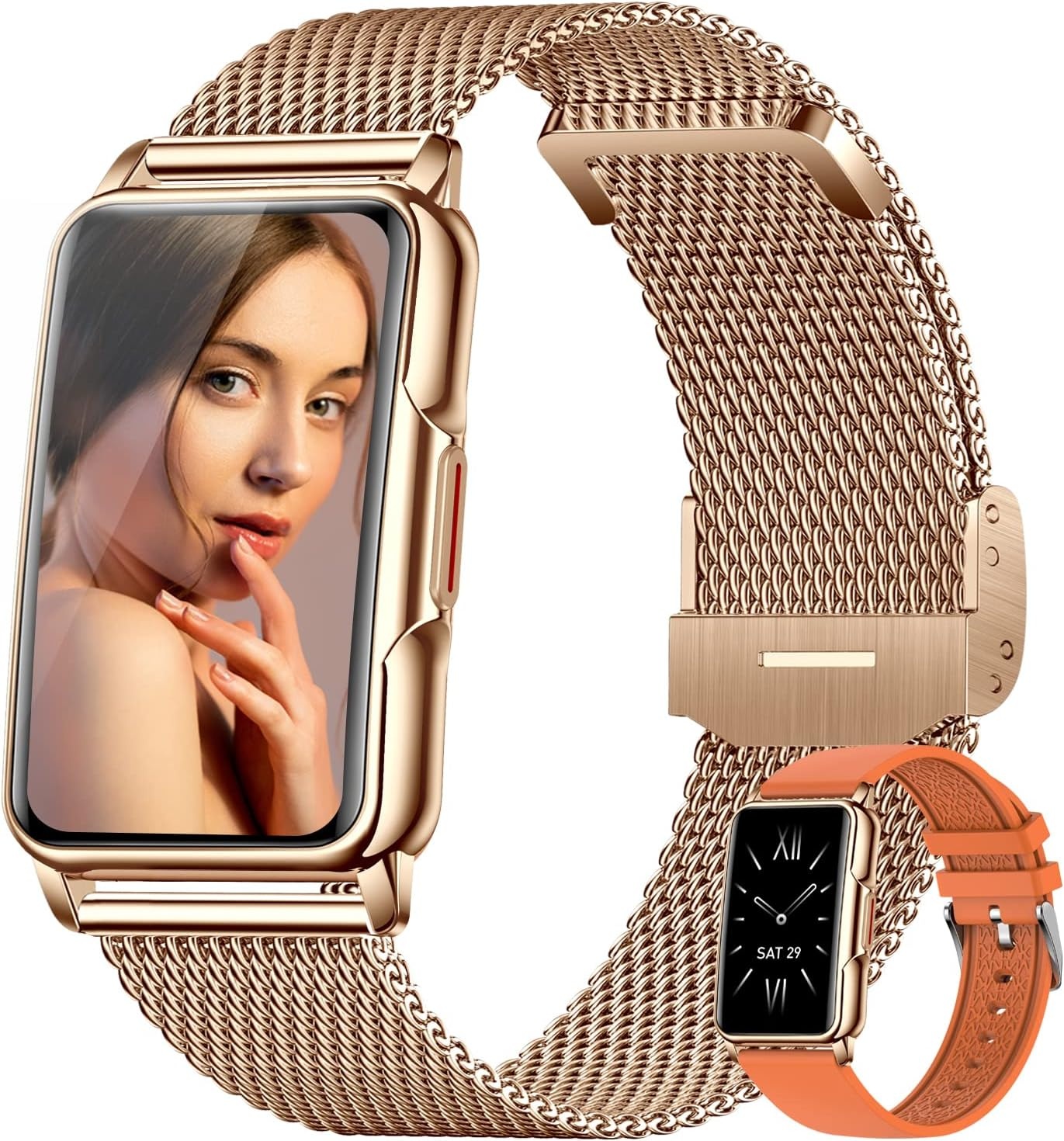 Smartwatch für Damen in Pink - 1,47 Zoll - 28% Rabatt
