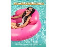 Aufblasbarer Flamingo Schwimmring 112x125cm - 40% Rabatt