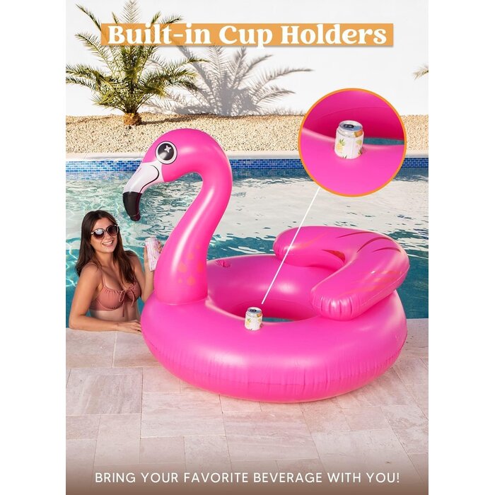 Aufblasbarer Flamingo Schwimmring 112x125cm - 29% Rabatt