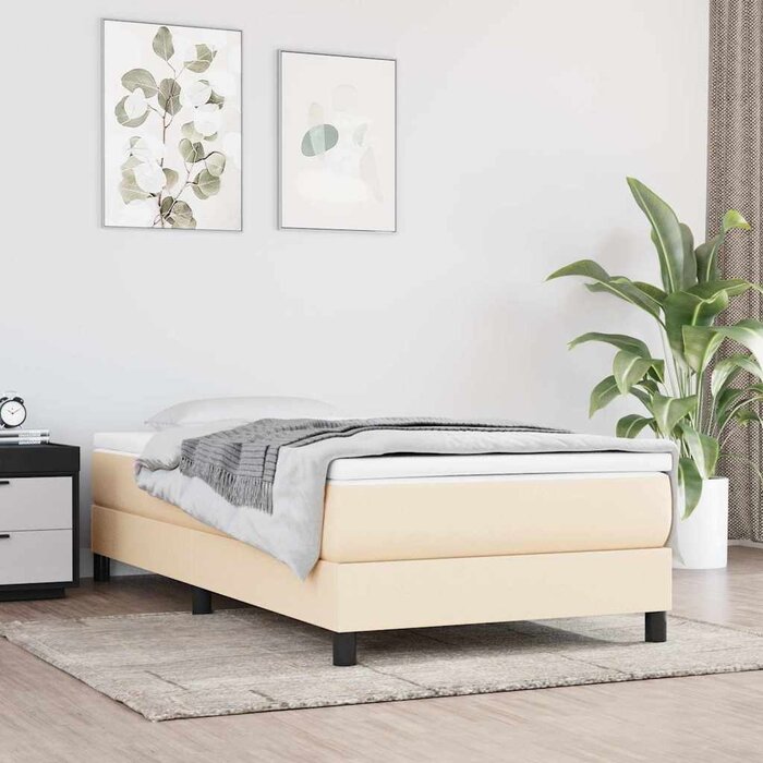 Boxspringbett Rahmen 80x200 cm in Crème - 34% Rabatt