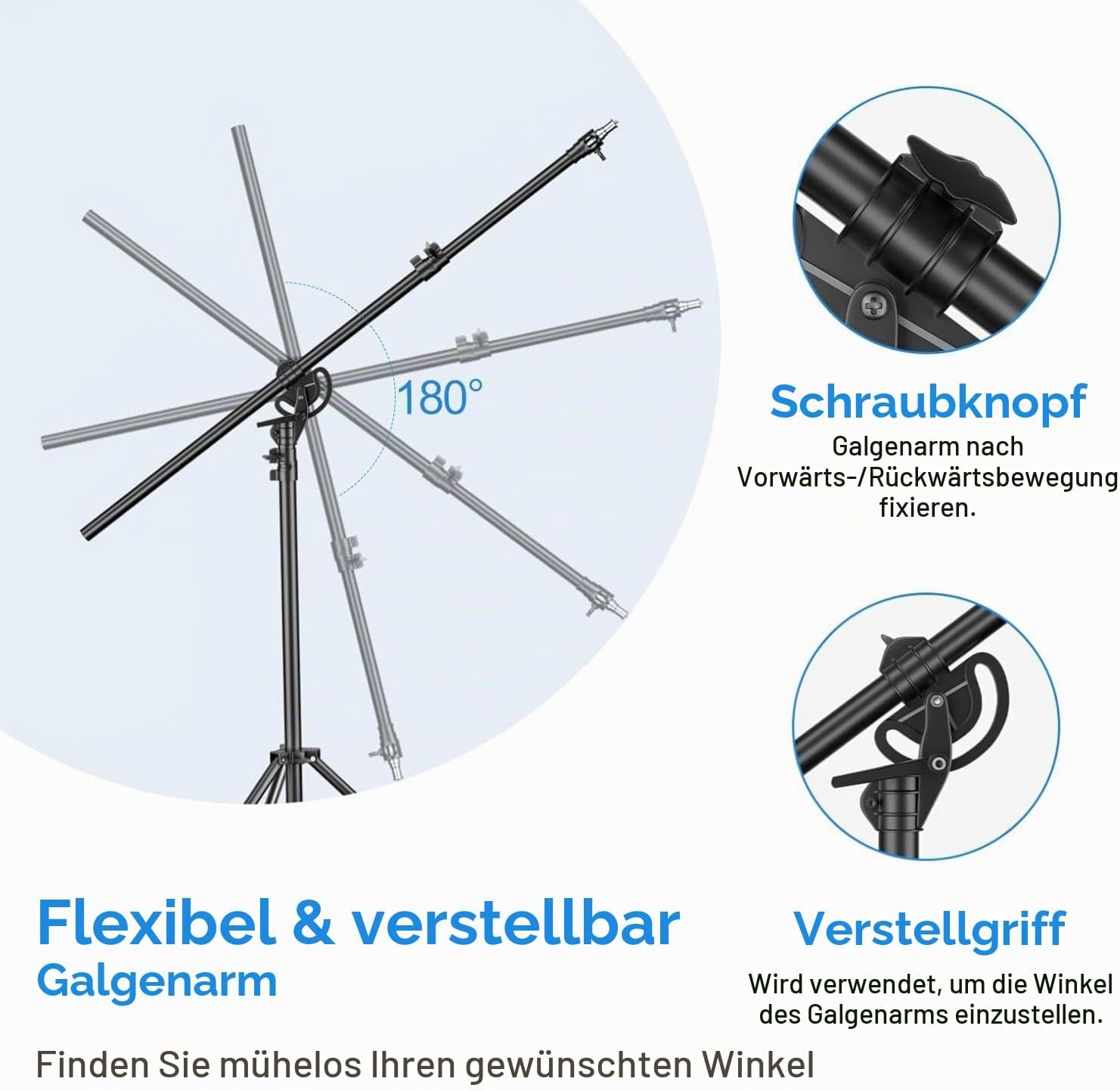 Profi-Lampenstativ 400 cm, luftgefedert - 34% Rabatt auf Retourenware