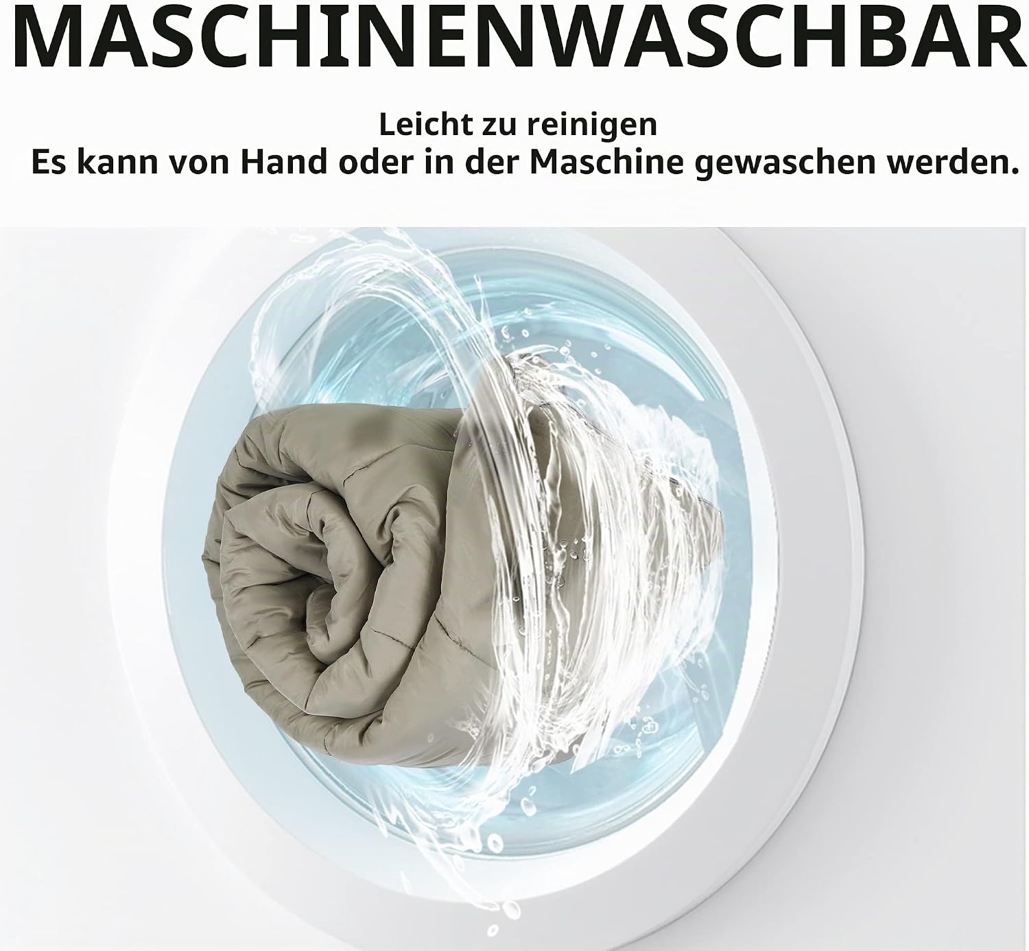 3-Jahreszeiten-Schlafsack, 220x80 cm, Steingrau - 32% Rabatt