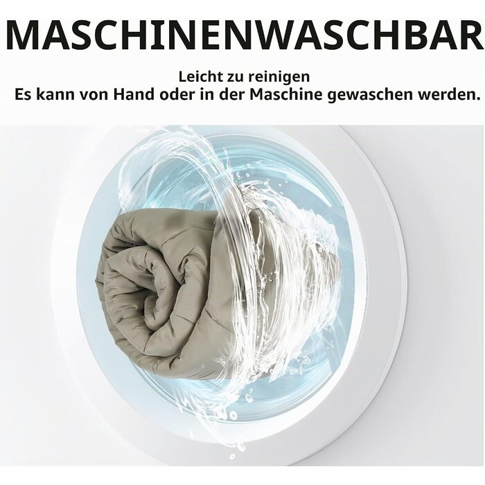 3-Jahreszeiten-Schlafsack, 220x80 cm, Steingrau - 32% Rabatt