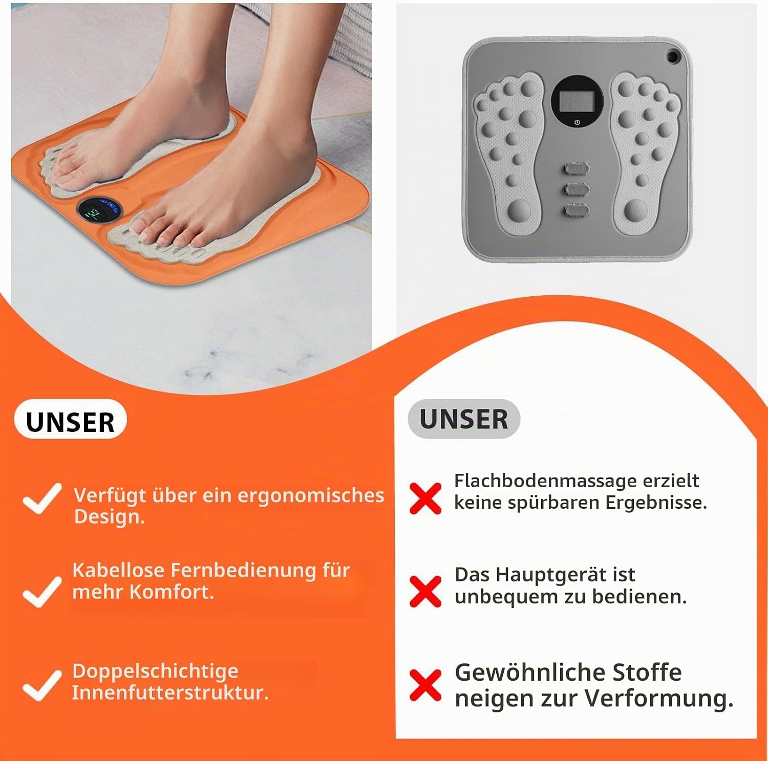 3D-Fußmassagegerät für Füße & Beine - 6 Modi & 15 Stufen - 32% Rabatt