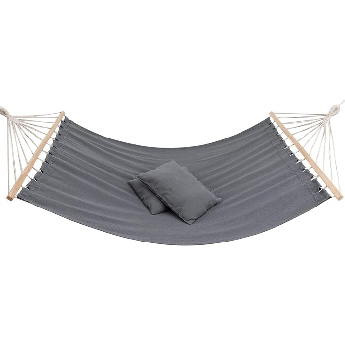 Doppel-Hängematte Baumwollmix Dunkelgrau 200x100cm - 31% Rabatt