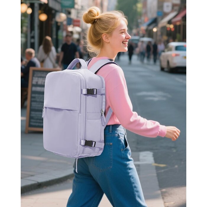 Vakuum-Reiserucksack 40x30x20 cm - Violett - 33% Rabatt